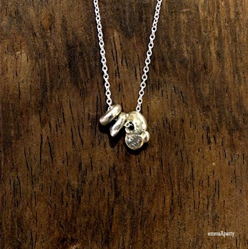 EmmaAparty handmade sterling silver necklace '' animal little teeth '' - สร้อยคอ - โลหะ 