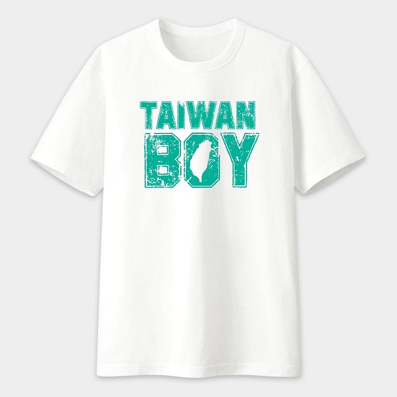 KUSO 趣味 文字 美國棉T  TaiwanBoy 情侶 親子 大尺碼 T恤 PS109 - 男 T 恤 - 棉．麻 白色