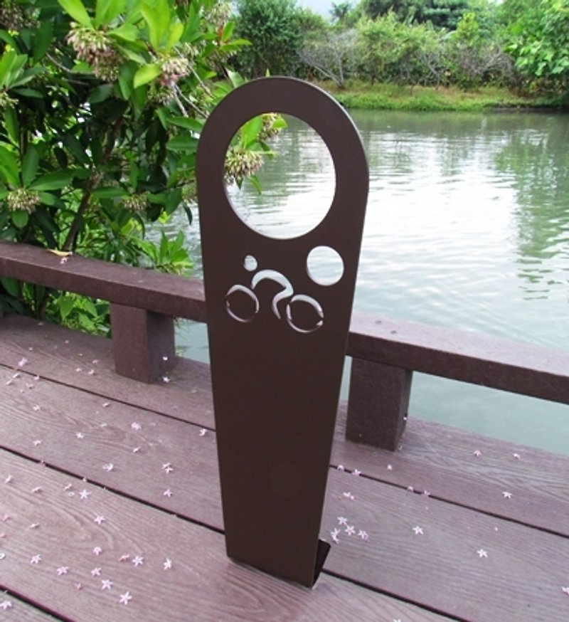 ＊Design items ＊ Stainless Steel bicycle frame, specially designed for bicycle locking, generous and neat, suitable for garden landscaping and public facilities - จักรยาน - โลหะ สีนำ้ตาล