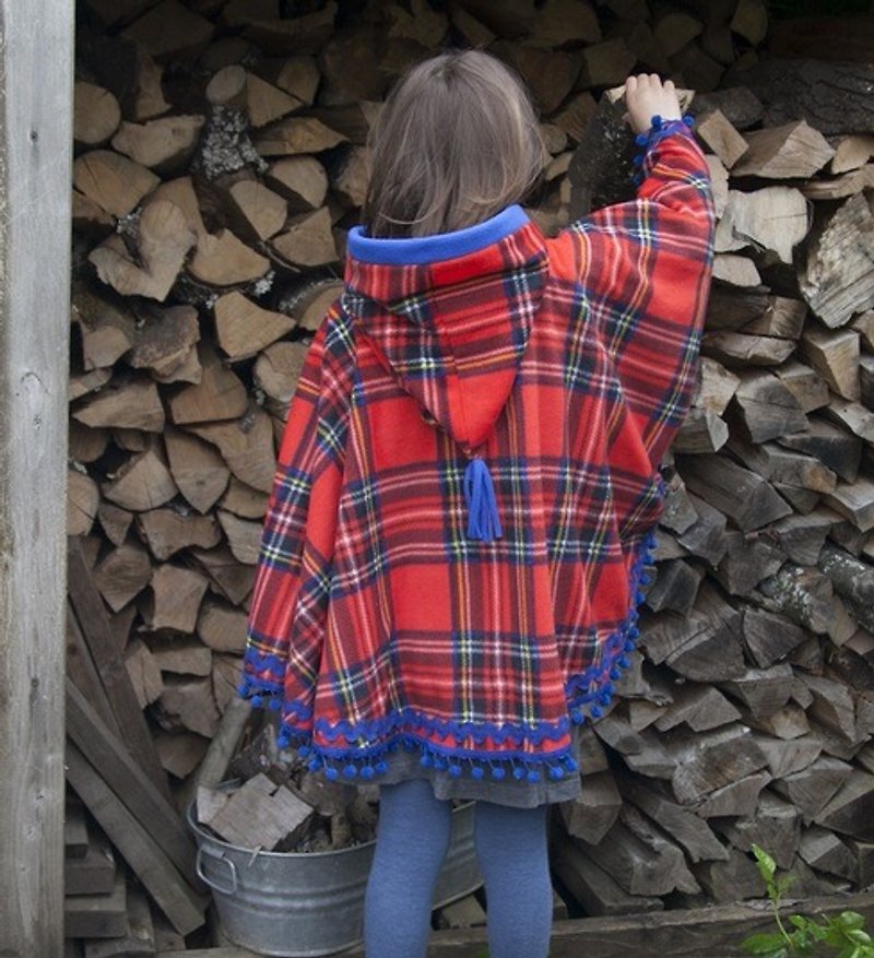 2014 秋冬 美國peri 手工披風斗篷--蘇格蘭貴族 - 其他 - 其他材質 紅色