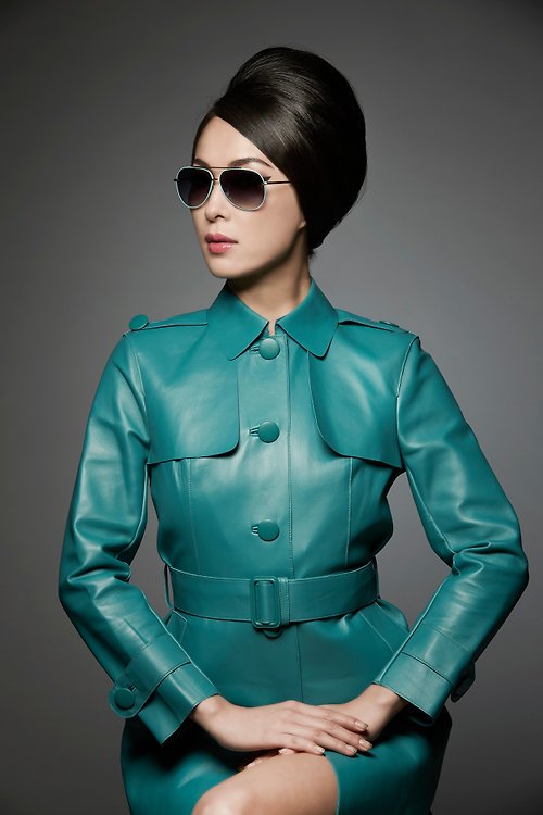 yuyu-changchiayu DELIGHT 鈦金屬太陽眼鏡 -藍色 Aviator Sunglasses