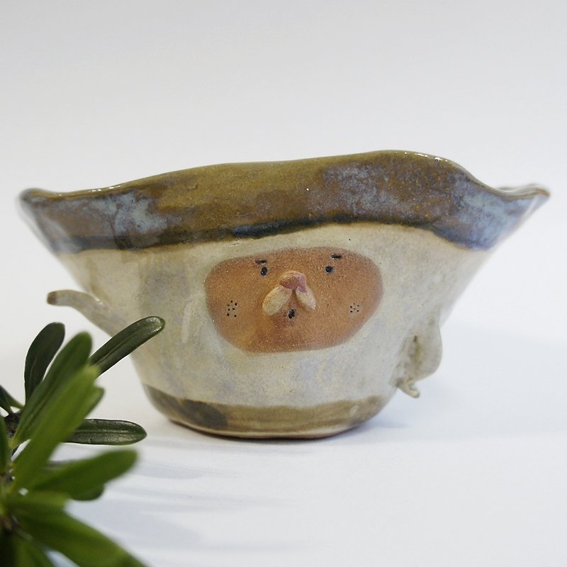 ﹝ feel as ﹞ bacteria pottery cup person - Lake grandfather tell stories - Plants - Other Materials Khaki