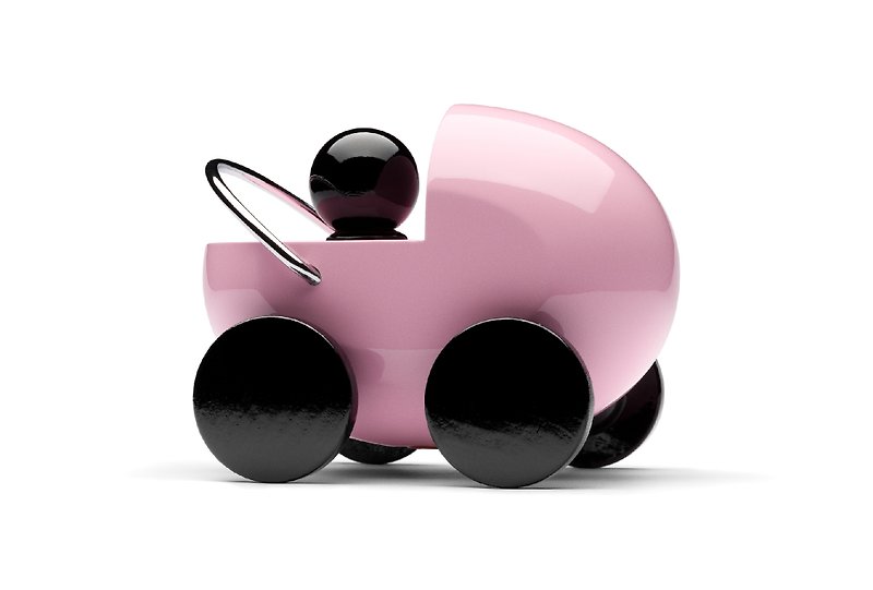 PLAYSAM- stroller (pink) - Other - Wood Pink