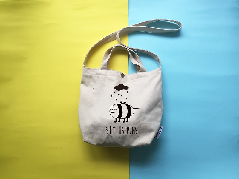 BEE | Shoulder Canvas Bag - Messenger Bags & Sling Bags - Other Materials 