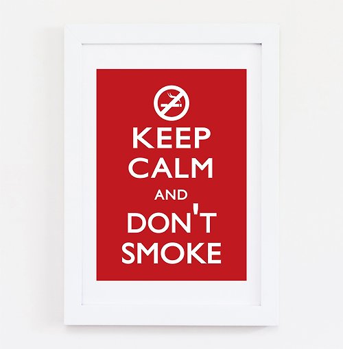 keep calm and don't smoke,设计 挂画 海报 图片 简约