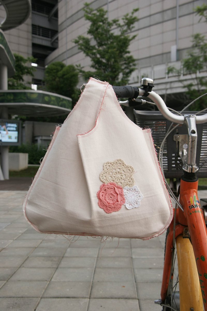 Japanese style reversible tote bag - กระเป๋าถือ - วัสดุอื่นๆ 