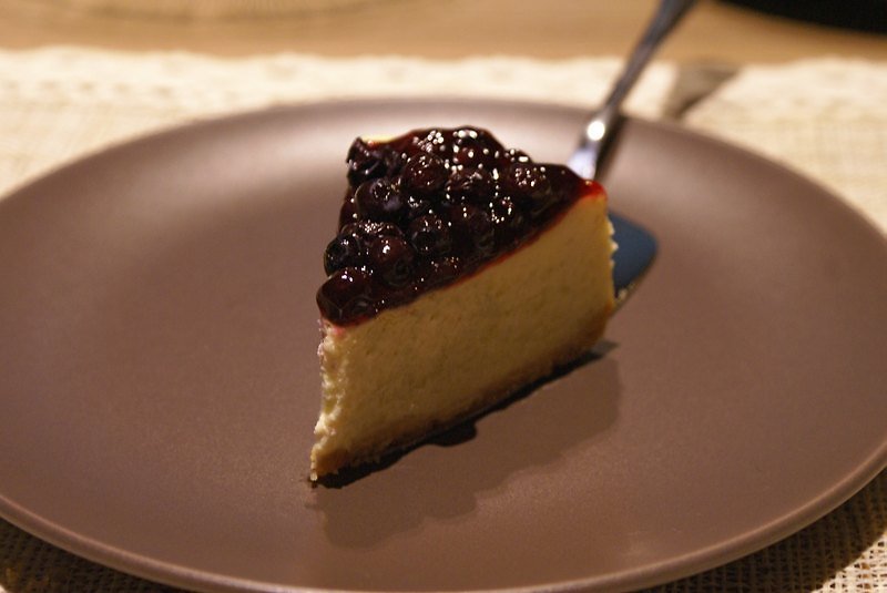[Cheese&Chocolate.] American Style Cheesecake with Wild Blueberry Sauce / 6" - Savory & Sweet Pies - Fresh Ingredients Blue