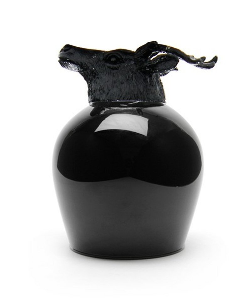 日本 goody grams animal wine glass 動物造型 紅酒杯  deer 鹿 - 茶壺/茶杯/茶具 - 玻璃 黑色