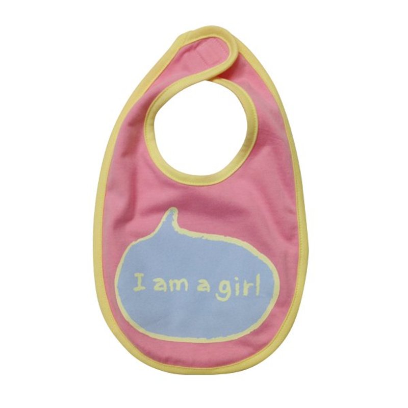 Baby Bibs sound _I am a girl 2013 spring is coming edition - ผ้ากันเปื้อน - ผ้าฝ้าย/ผ้าลินิน สึชมพู