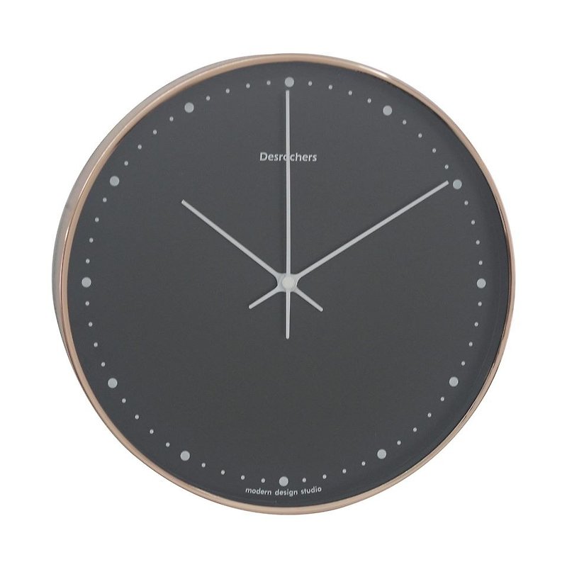 Mod-classic 黒の掛け時計（メタル） - 時計 - 金属 ブラック