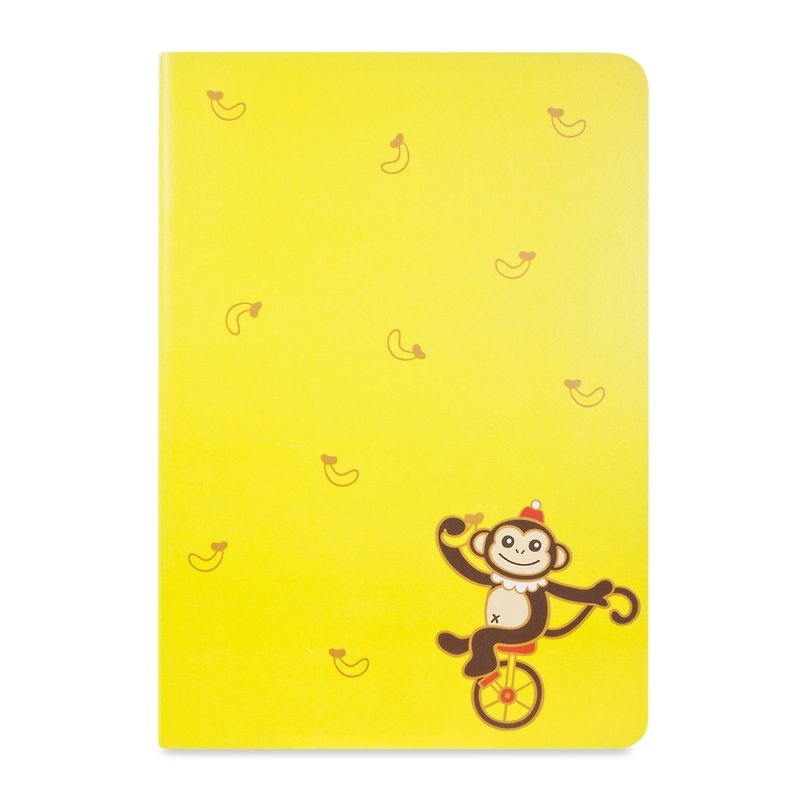 A5 pellets circus Notebook - Yellow - สมุดบันทึก/สมุดปฏิทิน - กระดาษ สีเหลือง