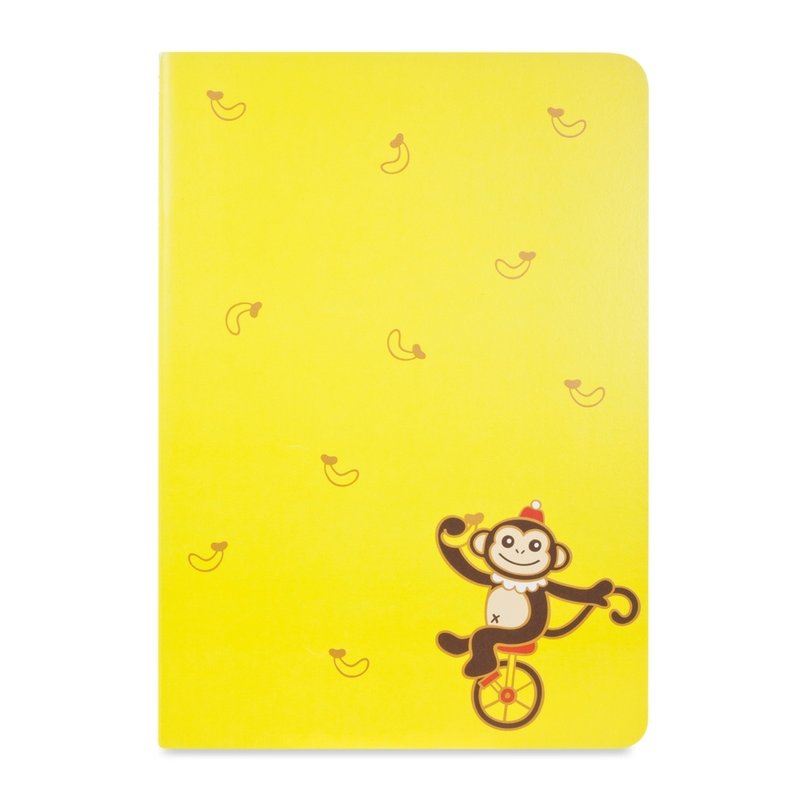 A5 pellets circus Notebook - Yellow - สมุดบันทึก/สมุดปฏิทิน - กระดาษ สีเหลือง