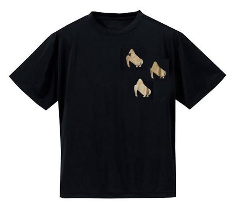 ゴリラのゴッさんTシャツ（メンズ／US-L／ブラック） - Tシャツ メンズ - その他の素材 ブラック