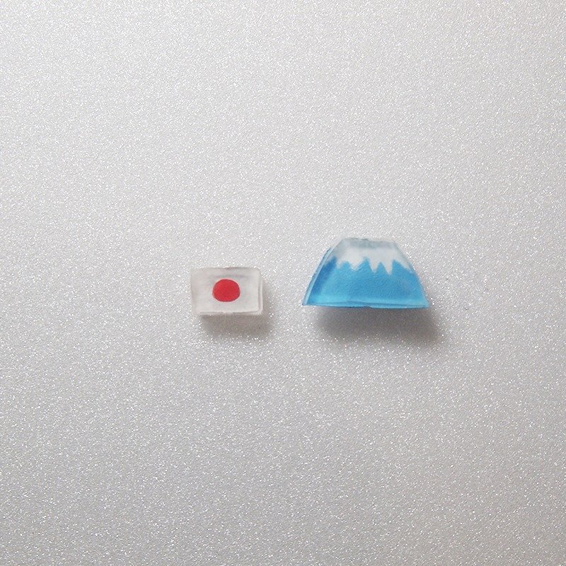 日本富士山手作不過敏耳環（可改夾式） - 耳環/耳夾/耳骨夾 - 塑膠 多色