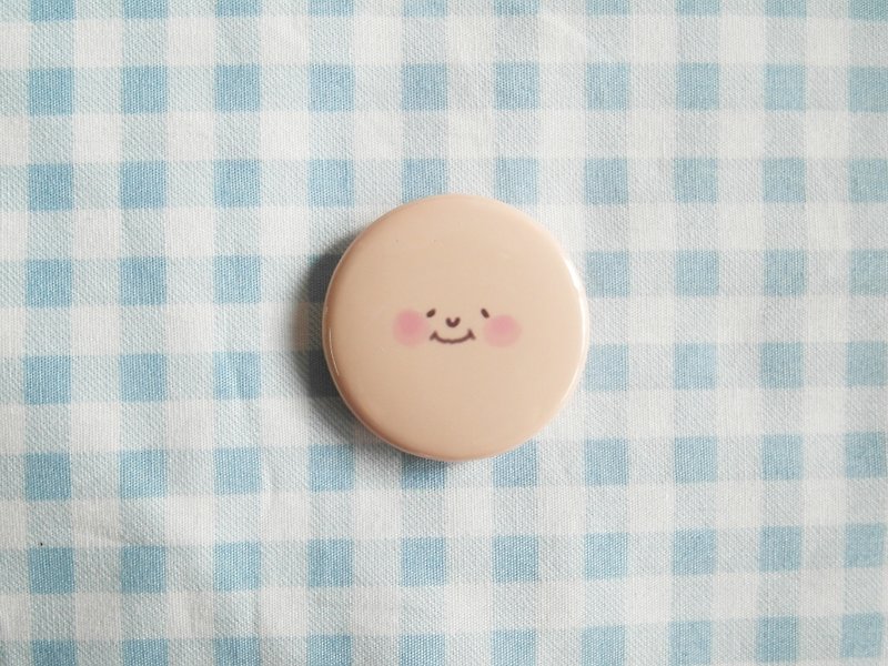 咻 咻 Bear / potato smile / small badge - Brooches - Plastic Gold