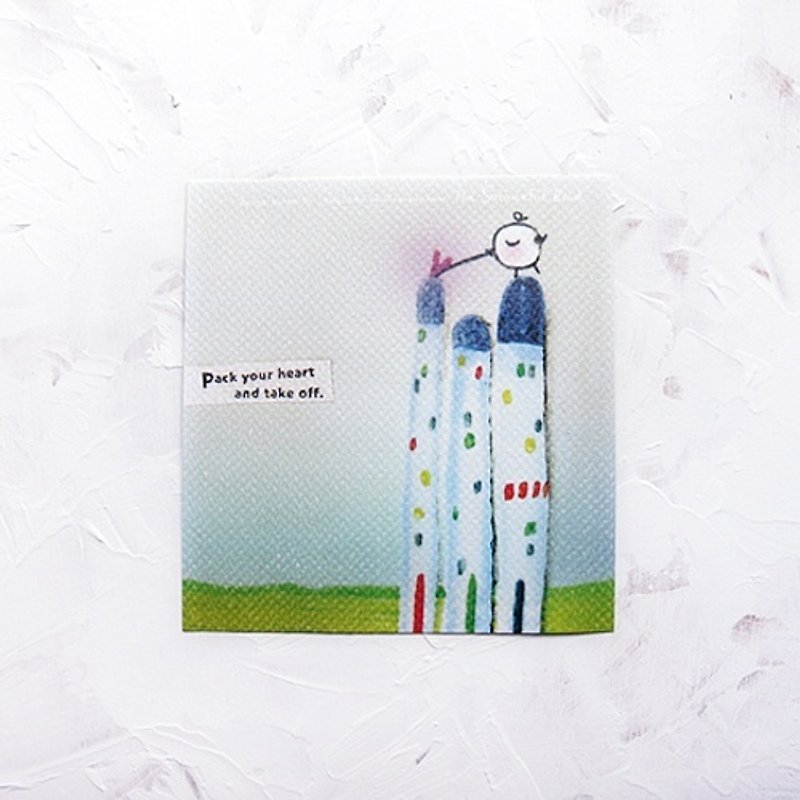 Don't Cry Bird Cool Card - Castle Heart - Cards & Postcards - Paper Multicolor