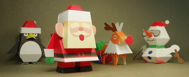 再生ユンティエンチョン[クリスマス]紙人形全シリーズに関連するDIY-物語 -  4 - 木工/竹細工/ペーパークラフト - 紙 多色