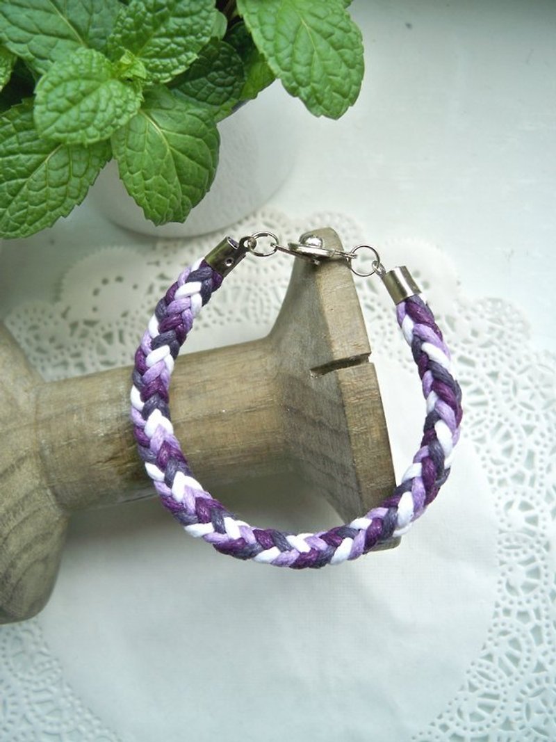 Three-dimensional bracelet-lavender-1 - Bracelets - Other Materials Purple