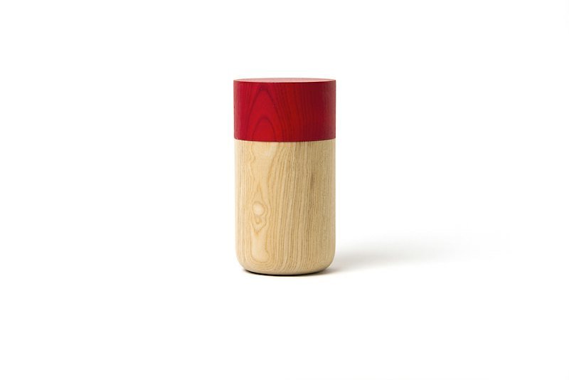 Hata lacquerware shop - Canister - TUTU (red) M - Teapots & Teacups - Wood Red
