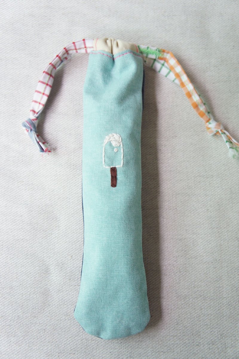 繡繡餐具袋/筷袋-冰棒 - 筷子/筷架 - 其他材質 