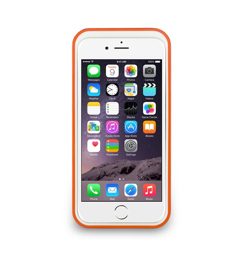 iPhone 6 -Theトリムシリーズ - 垂直保護枠に色を打つことができる - オレンジオレンジ - スマホケース - その他の素材 オレンジ