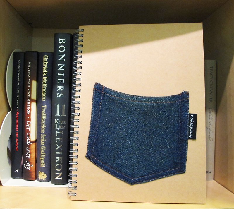 Good Sense series ☞☞One and only denim pocket notebook - สมุดบันทึก/สมุดปฏิทิน - วัสดุอื่นๆ สีน้ำเงิน