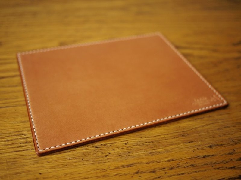 [ Le Cuir ] 手工皮革 真皮手工縫製滑鼠墊/英國棕 - 滑鼠墊 - 真皮 咖啡色