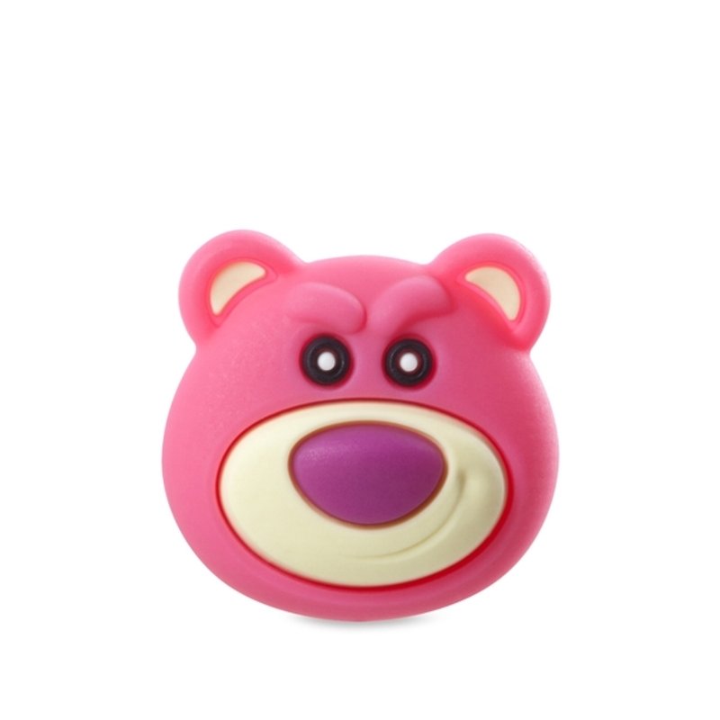 Bone Button interchangeable colorful funny button - bear hug brother [Toy Story] - Other - Silicone Pink