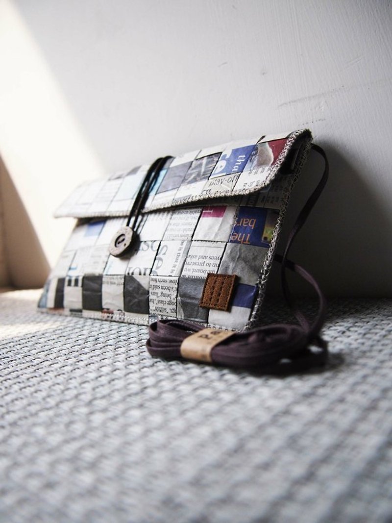 Paralife Custom Size Newspaper Clutch / Baguette / Shoulder Bag / Phone Pouch  - Clutch Bags - Other Materials Multicolor