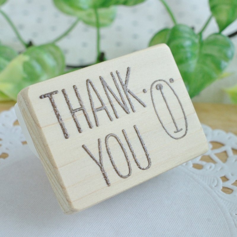 THANK YOU くまぼーはんこ - 印章/印台 - 橡膠 咖啡色