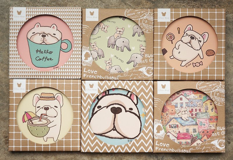 (Sold) Act Doo absorbent coaster - a full set of the six - Coasters - Other Materials 
