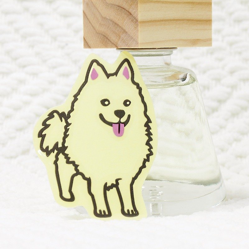[Reflective Sticker] Japanese Spitz 6.8*4.7 cm - Stickers - Waterproof Material Multicolor