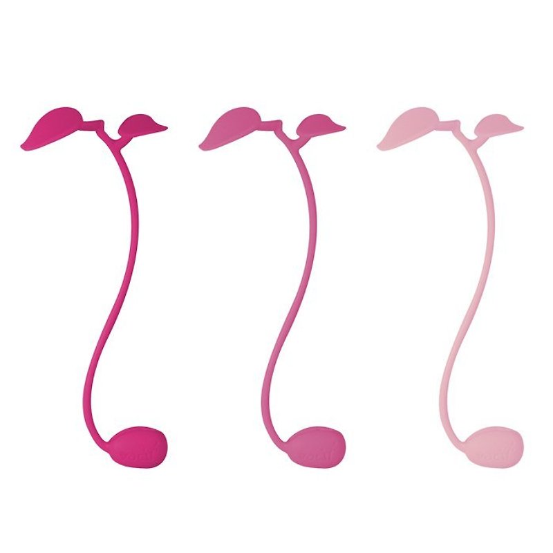 Vacii Sprout 捲線器- 桃紅&櫻紅&淺粉紅 - 捲線器/電線收納 - 矽膠 粉紅色