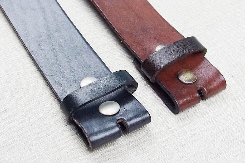 Leather belt (without belt head)-Men's waist circumference S (28 waist ~ 33 waist) M (33 waist ~ 36 waist) - เข็มขัด - หนังแท้ หลากหลายสี