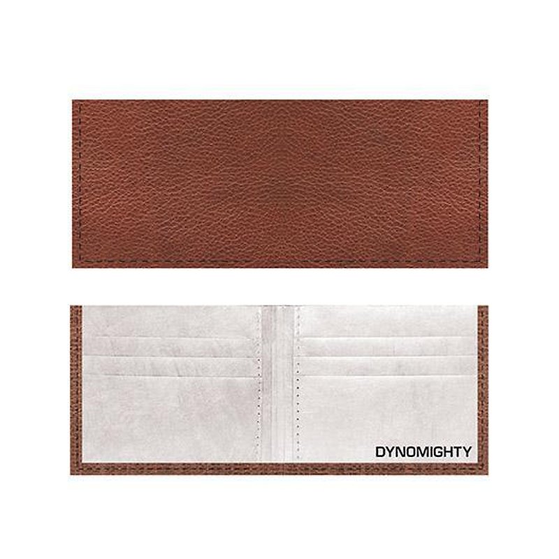 Billfold Paper Wallet_ Brown Leather - กระเป๋าสตางค์ - วัสดุอื่นๆ สีนำ้ตาล