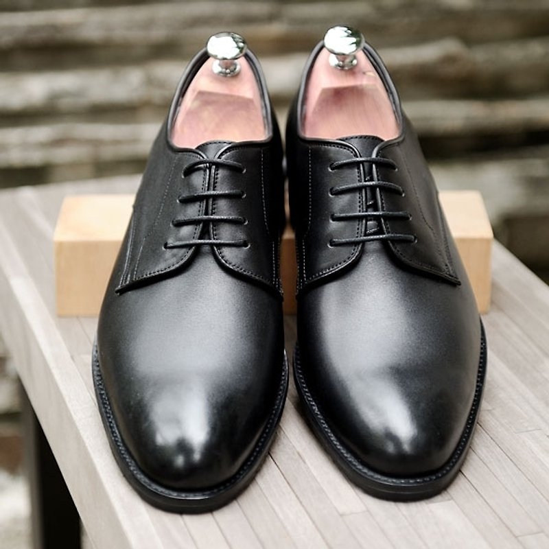Fruit yield BASIC basic Derby classic black - Men's Casual Shoes - Genuine Leather Black