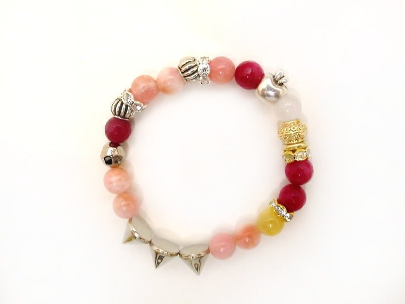 Dream list _ apple pie (red section) - Bracelets - Other Materials Red