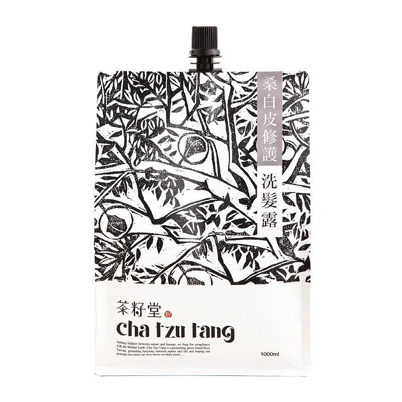 Tea Seed Tang Mulberry Skin Repair Shampoo Refill Pack 1L - แชมพู - พืช/ดอกไม้ สีแดง
