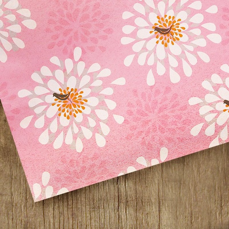 冬の温風包装紙 - ラッピング - 紙 ピンク