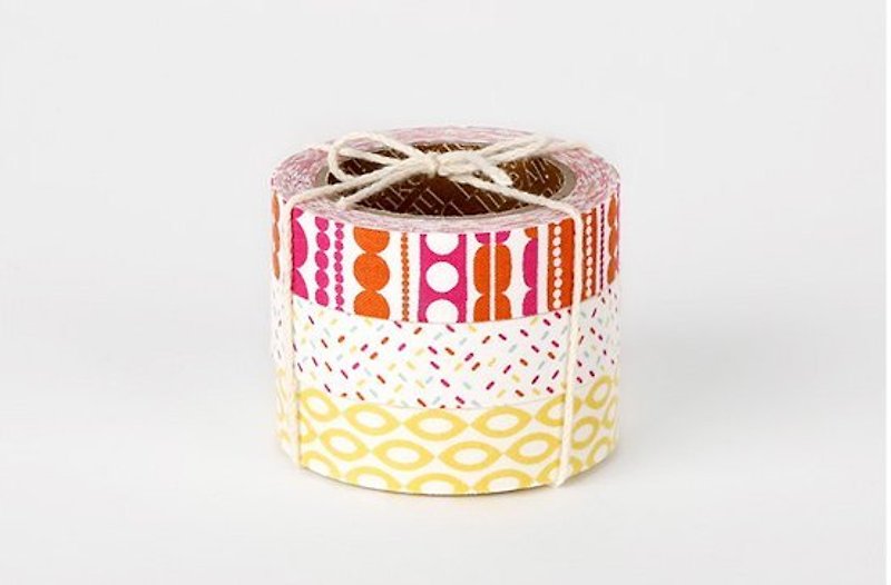 Special offer to clear - Nordic wind cloth tape (three in) 51-ice cream, E2D56979 - Washi Tape - Other Materials Multicolor