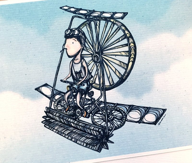 Fly Me in the Air - artwork available in Postcard - การ์ด/โปสการ์ด - กระดาษ หลากหลายสี