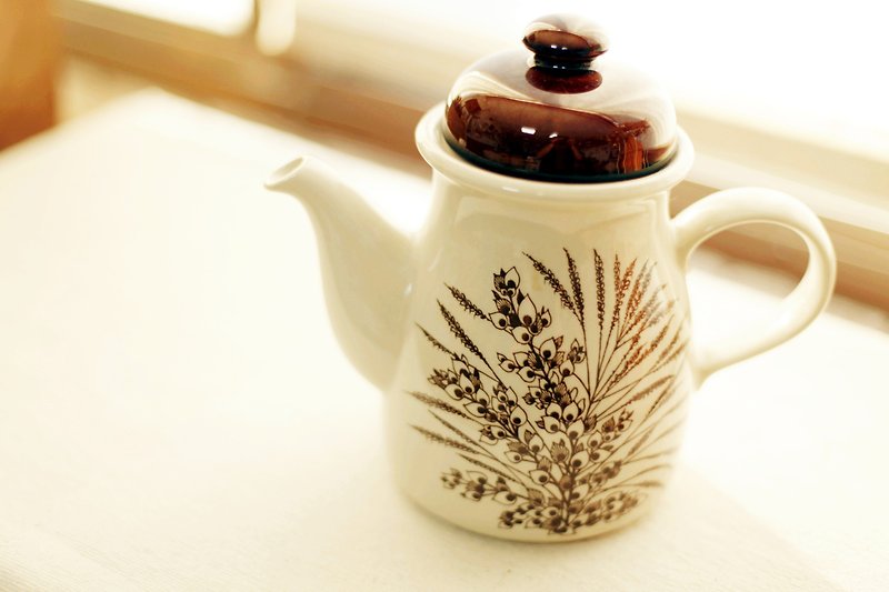 【好日戀物】德國Vintage陶器茶壺 - 茶具/茶杯 - 其他材質 咖啡色