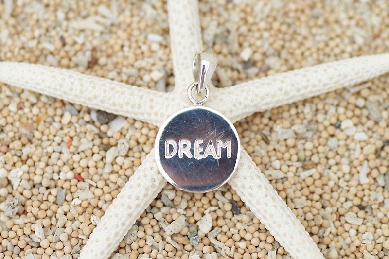 DREAM Silver Pendant - สร้อยคอ - โลหะ สีเทา