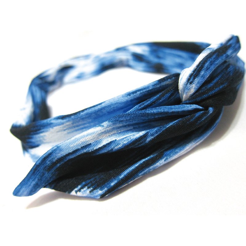 ﹏﹏ロング花 - ヘアアクセサリー - その他の素材 ブルー