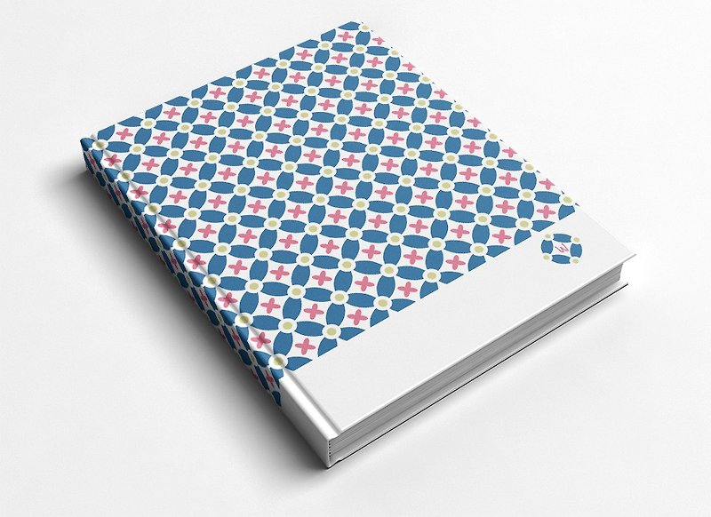 Blue Flower Handmade Book/Notebook/Handbook/Diary_Rococo Strawberry WELKIN - Notebooks & Journals - Paper Gray