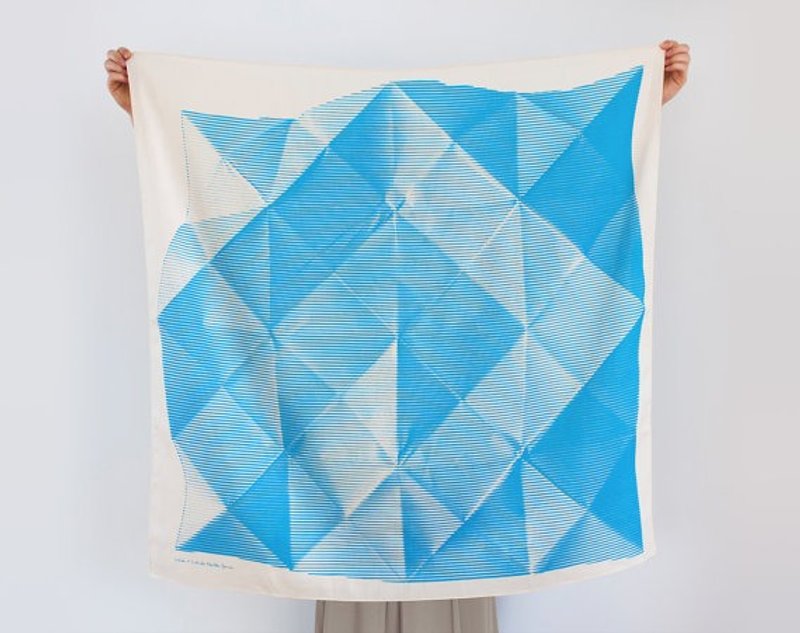 Link Folded Paper 日本風呂敷 - blue - 其他 - 棉．麻 藍色