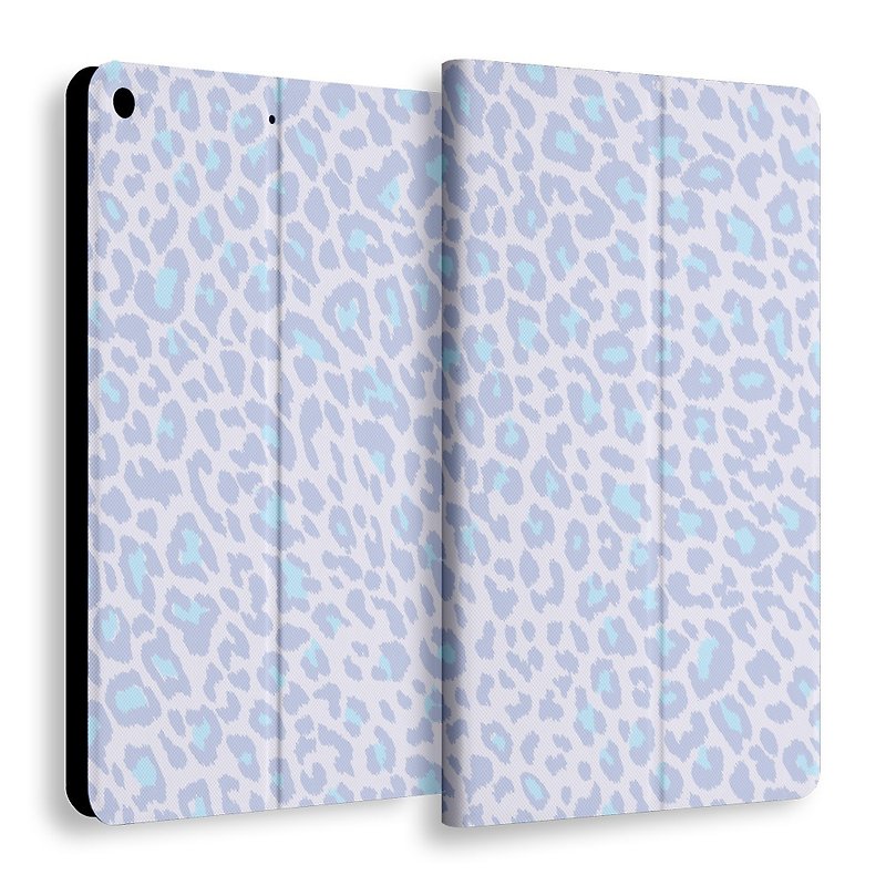 Multi-Angle Flip Leather Case for iPad mini-Purple Leopard Print - Tablet & Laptop Cases - Faux Leather Blue