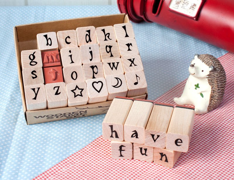English alphabet stamp set -02 - Stamps & Stamp Pads - Wood 