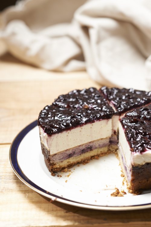 double blueberry cheesecake