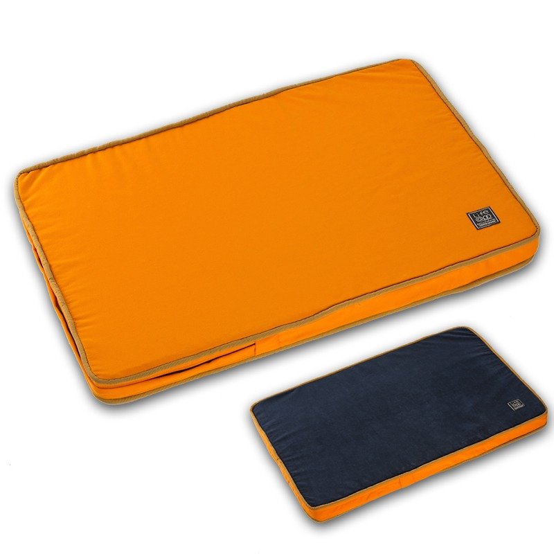 Lifeapp Not Easy to Dust Pet Sleeping Mat M (Orange Blue) W80 x D55 x H5 cm - ที่นอนสัตว์ - วัสดุอื่นๆ สีส้ม